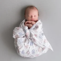 Baby muslin in Muse blue