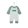 Baby playsuit in Classic green