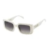 Białe okulary przeciwsłoneczne Studs