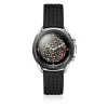 Black IP steel Samsung Galaxy Watch3 by TOUS with black silicone strap