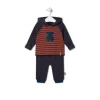 Boys striped outfit in Blue navy blue