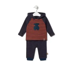 Boys striped outfit in Blue navy blue