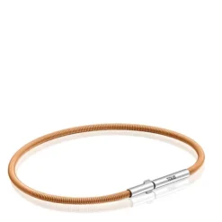 Bransoletka Mesh Tube 17 cm z Pomarańczowy stali IP