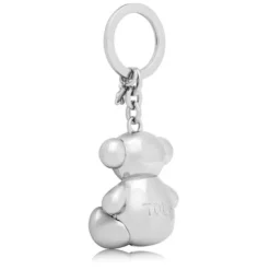 Breloczek Metal Bold Bear w kolorze srebra