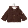 Coat with hood in Pink pink