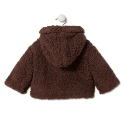Coat with hood in Pink pink