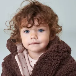 Coat with hood in Pink pink