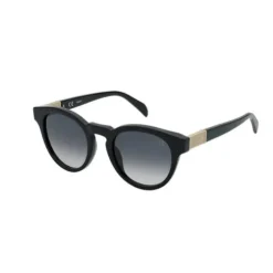 Czarne okulary przeciwsłoneczne Round Mesh