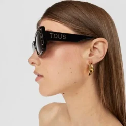 Czarne okulary przeciwsłoneczne Studs