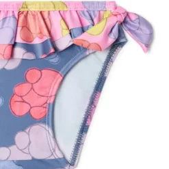 Girls bikini bottoms in Aqua navy blue