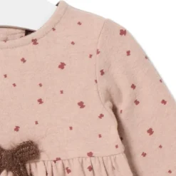 Girls dress with bears in Pink pink