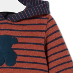Girls dress with hood in Blue navy blue