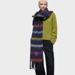 Granatowy fular TOUS Stripes