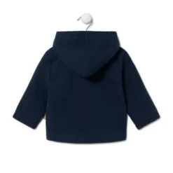 Hooded coat in Blue navy blue
