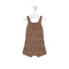 Knitted baby romper in Tricot TOUS logo beige