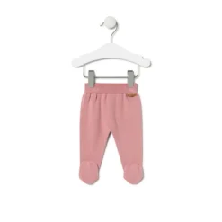 Knitted baby set in Tricot stripy pink