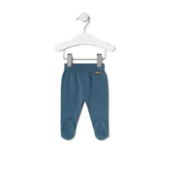Knitted baby set in Tricot stripy blue