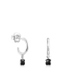 Kolczyki Tous Mini Onix Silver
