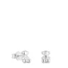 Kolczyki ze srebra z motywem misia 7,2 mm Bold Bear