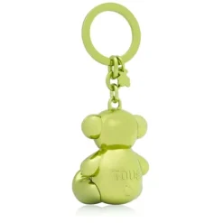 Limonkowy breloczek Bold Bear z motywem misia