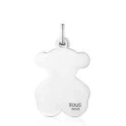 Medium Silver Sweet Dolls bear Pendant