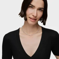 Naszyjnik choker TOUS Calin ze srebra, z okrągłymi pierścieniami