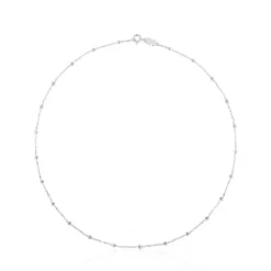 Naszyjnik choker ze srebra, z małą kulką, o długości 44 cm TOUS Chain