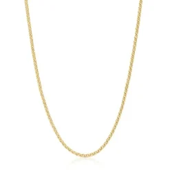 Naszyjnik choker ze srebra pokrytego 18-karatowym złotem, z pierścieniami, o długości 45 cm TOUS Chain