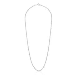 Naszyjnik choker ze srebra, ze sznurkiem, o długości 50 cm TOUS Basics