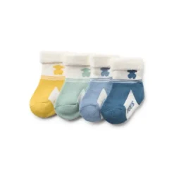 Pack of 4 pairs of baby socks in SSocks blue