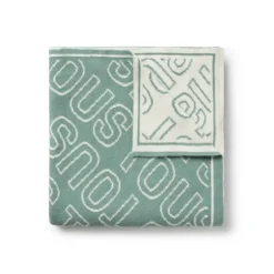 Reversible baby blanket in Nilo TOUS logo mist