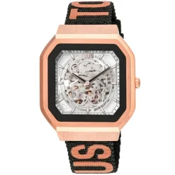 Smartwatch B-Connect z nylonowym paskiem oraz różowym silikonowym paskiem