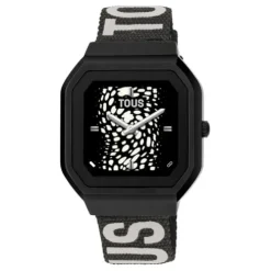Smartwatch B-Connect z nylonowym paskiem oraz silikonowym paskiem w kolorze liliowym
