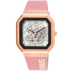 Smartwatch B-Connect z nylonowym paskiem oraz różowym silikonowym paskiem