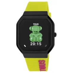 Smartwatch B-Connect z nylonowym paskiem oraz zielonym silikonowym paskiem