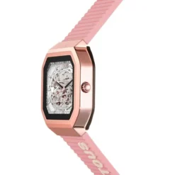 Smartwatch B-Connect z nylonowym paskiem oraz różowym silikonowym paskiem