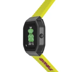 Smartwatch B-Connect z nylonowym paskiem oraz zielonym silikonowym paskiem