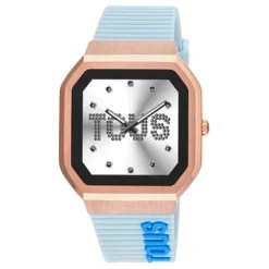 Smartwatch B-Connect z paskiem nylonowym oraz niebieskim silikonowym paskiem