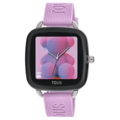 Smartwatch B-Connect z różowym silikonowym paskiem