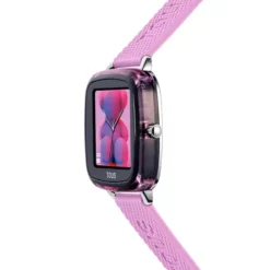 Smartwatch B-Connect z różowym silikonowym paskiem