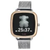 Smartwatch D-Connect z bransoletą z różowej stali IPRG