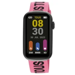 Smartwatch T-Band z paskiem nylonowym oraz czarnym paskiem silikonowym