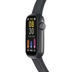 Smartwatch T-Band z paskiem nylonowym oraz czarnym paskiem silikonowym