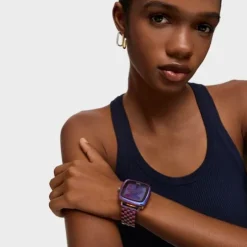 Smartwatch z bransoletą z opalizującej stali IPRG D-Connect