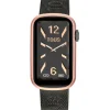 Smartwatch z bransoletką z szarej stali IP i aluminiową kopertą w różowym kolorze IPRG TOUS T-Band Mesh