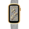 Smartwatch ze stalową bransoletką i aluminiową kopertą w złotym kolorze IPG TOUS T-Band Mesh
