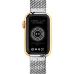 Smartwatch ze stalową bransoletką i aluminiową kopertą w złotym kolorze IPG TOUS T-Band Mesh