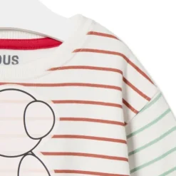 Striped sweatshirt with Bold Bear in Casual unique