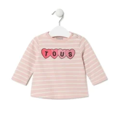 Striped t-shirt in Casual pink
