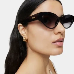Szare okulary przeciwsłoneczne TOUS Cat Eye